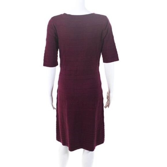 Calvin Klein Women’s Size Medium A Line Dress Purple Scoop Neck Half Sleeve - Picture 1 of 11